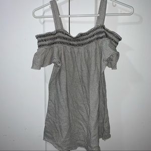 Black & White Off Shoulder Top